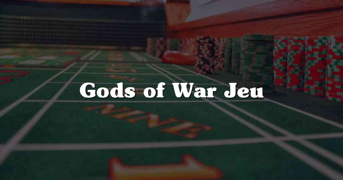 Gods of War Jeu